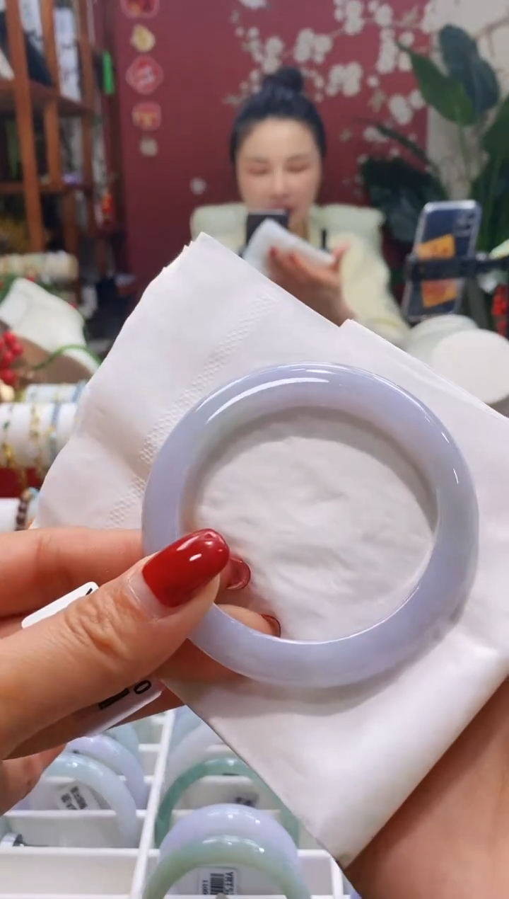 【闪购商品】翡翠手镯未镶嵌127蓝紫5354/10.8*84