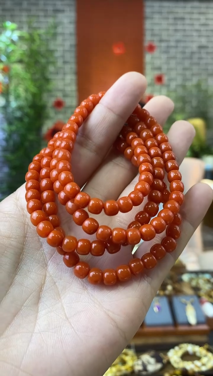 【闪购商品】南红玛瑙万能链未镶嵌108佛珠6mm