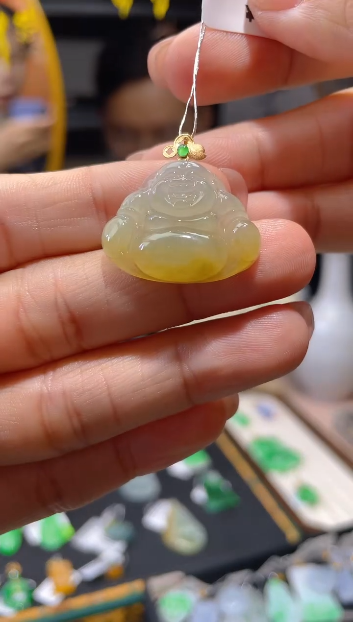 【闪购商品】翡翠颈饰18K金镶嵌假一赔三