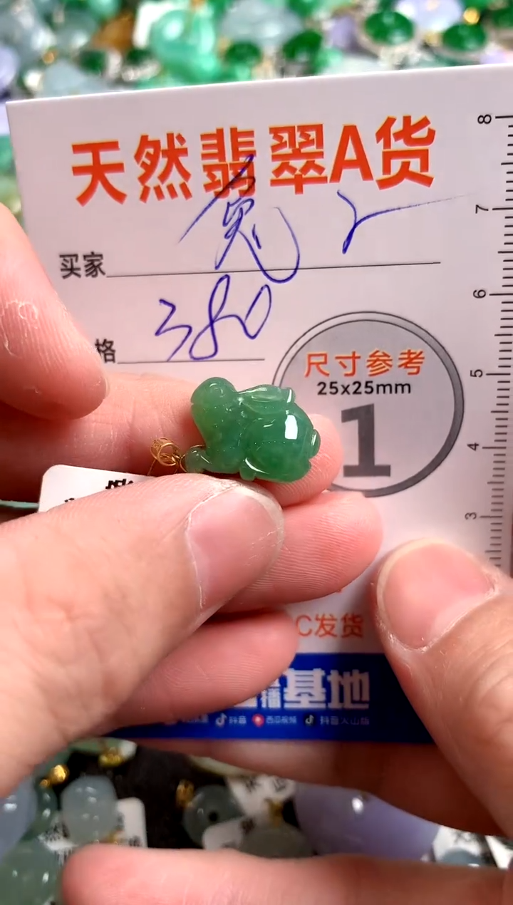 【闪购商品】翡翠颈饰18K金镶嵌0715554550