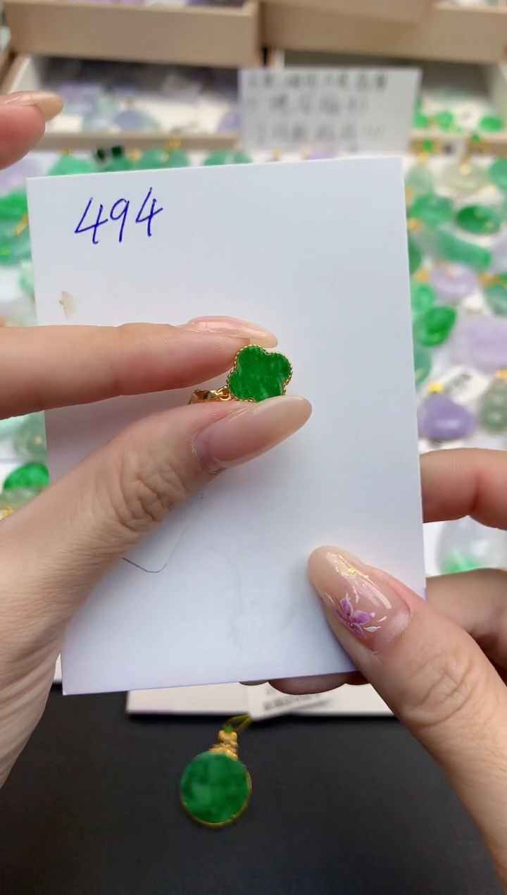 颈饰未镶嵌翡翠天然缅甸A货翡翠