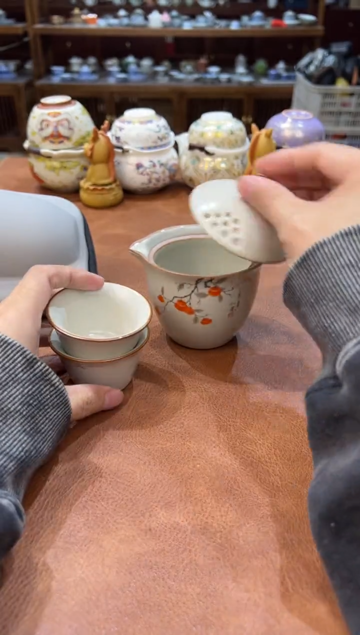 真的很便宜会开片的旅行茶具
