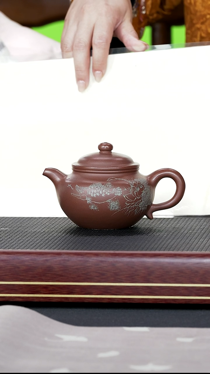 茶壶紫砂紫砂46  权寅陶记 掇只 底槽清 270cc