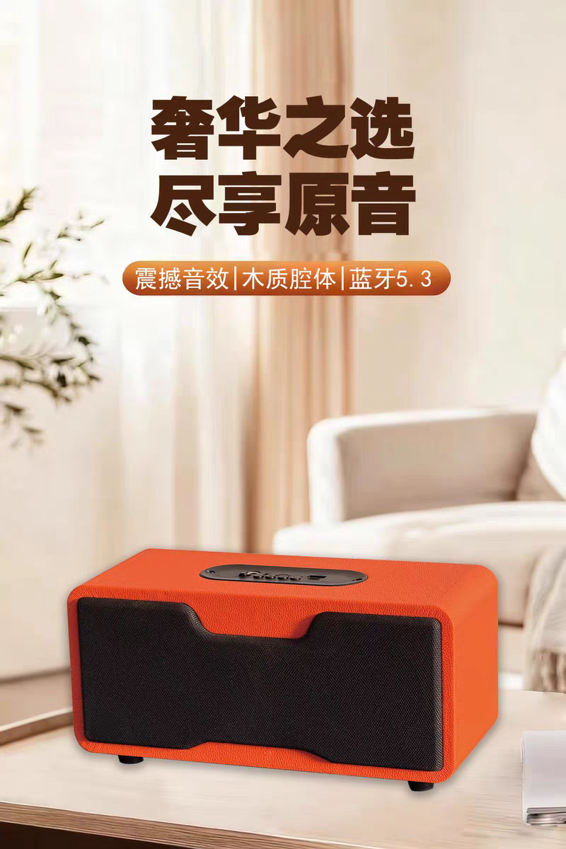 【经典C100】户外蓝牙音响重低音便携多功能插卡桌面家用电脑音响