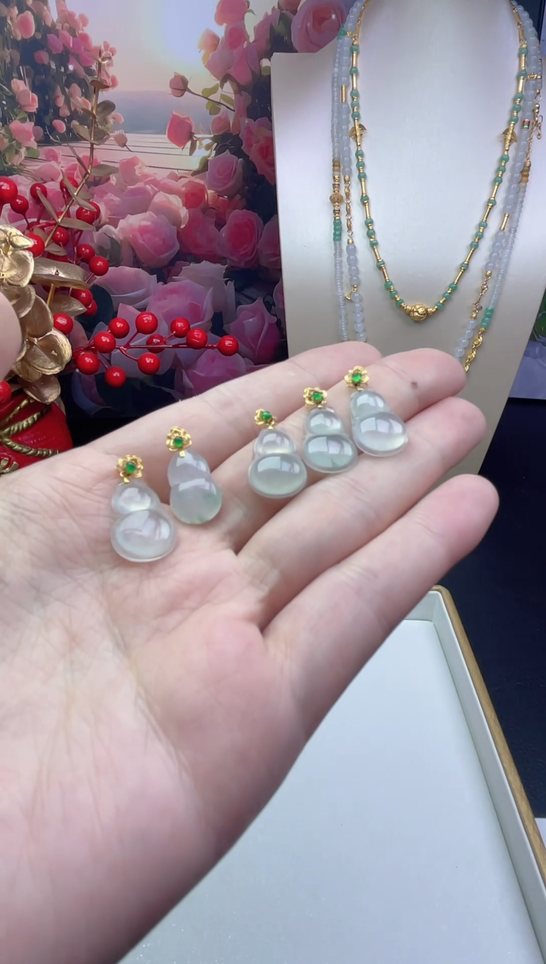 【闪购商品】翡翠挂件18K金镶嵌-多样性发其一