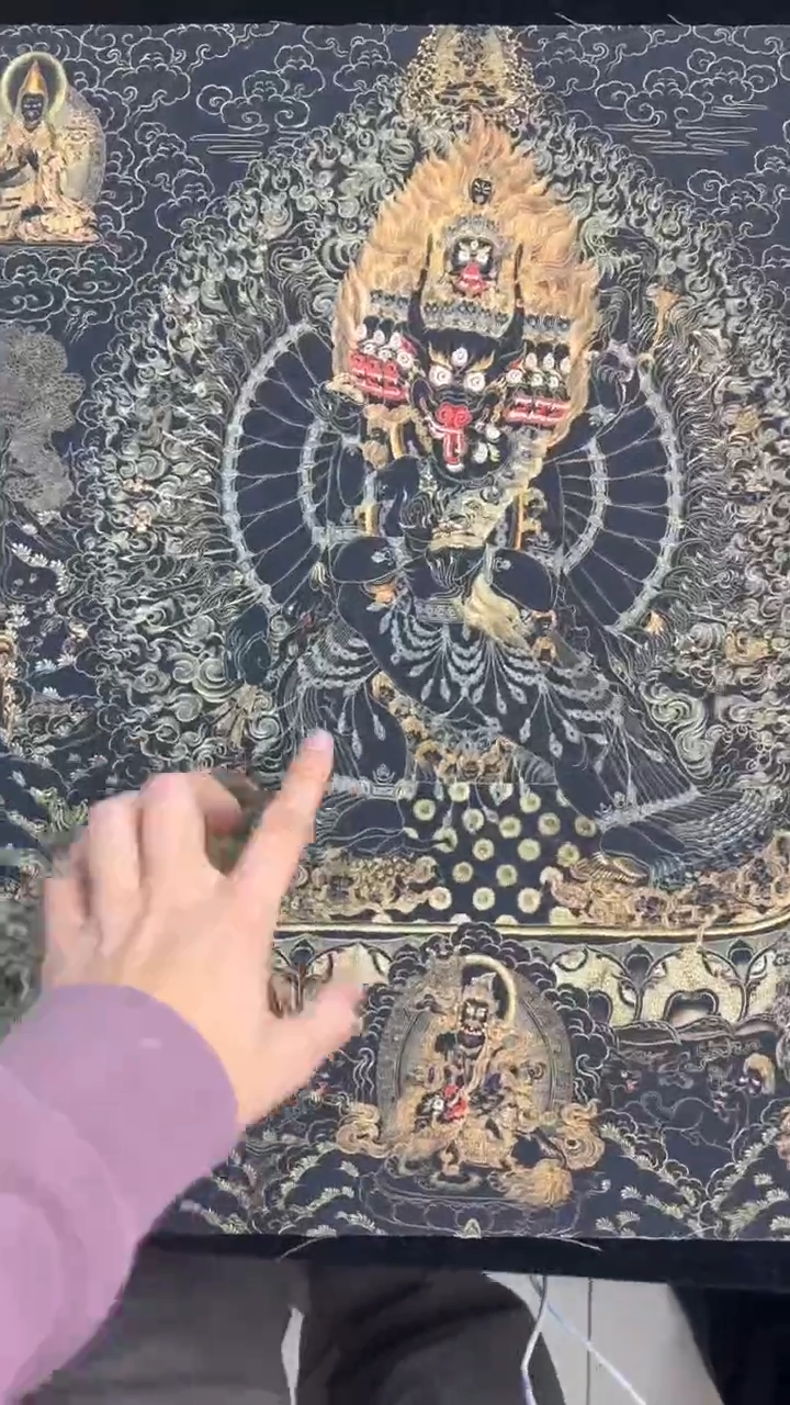 装裱画精美唐卡艺术绘画作品