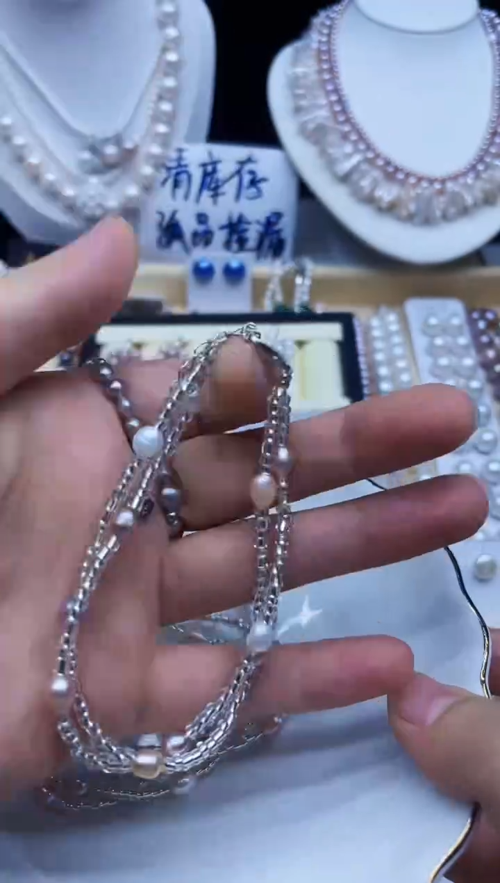 未镶嵌手链淡水珍珠手链多样性发其一