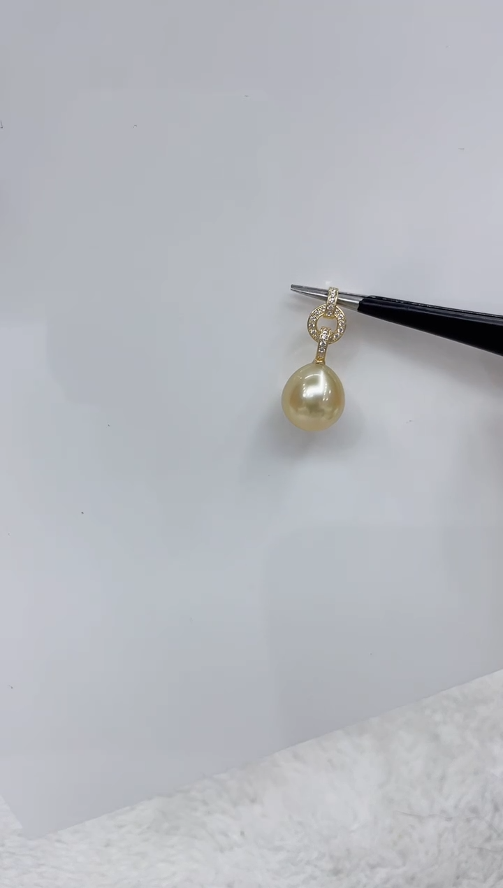 【闪购商品】海水珍珠吊坠(不含链)银S925镶嵌海水珍珠吊坠