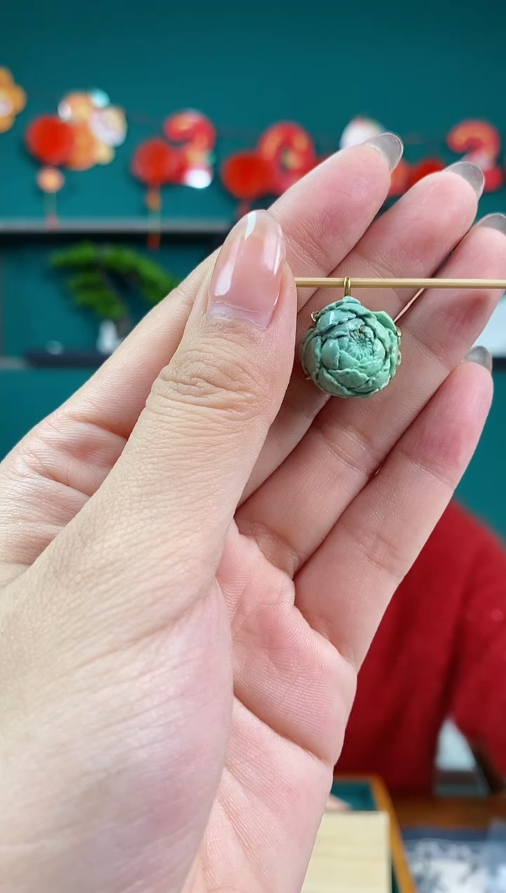 【闪购商品】绿松石珠宝奇石18K金镶嵌1