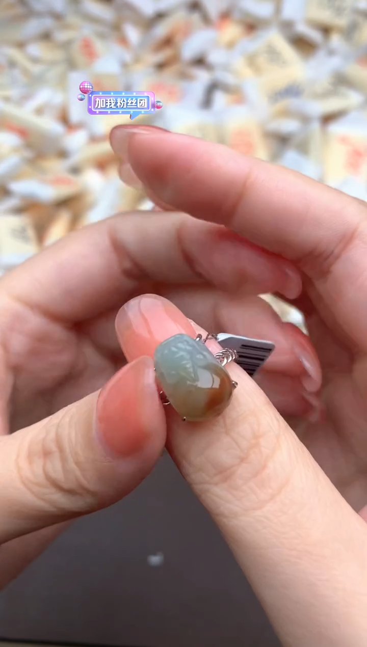 【闪购商品】翡翠挂件银S925镶嵌一