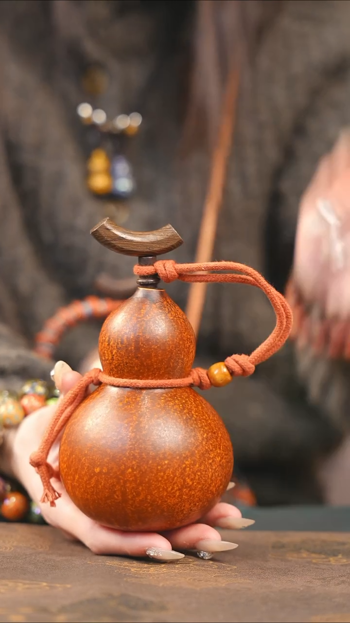 【闪购商品】XH135大漆酒葫芦不包手串及旋转底座