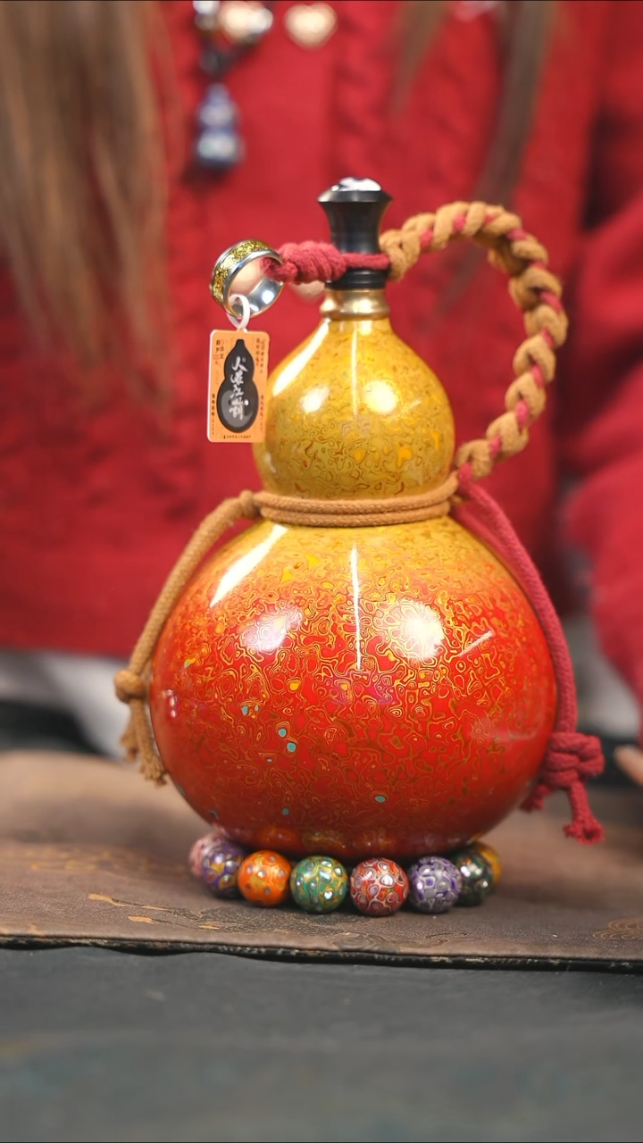 【闪购商品】WF187漆艺酒葫芦不包手串及旋转底座