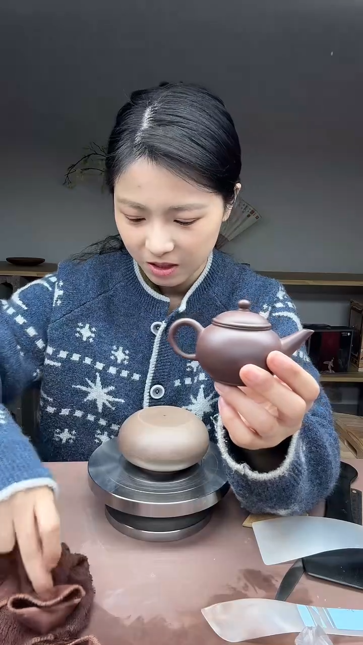 茶壶紫砂水平 紫泥 100cc