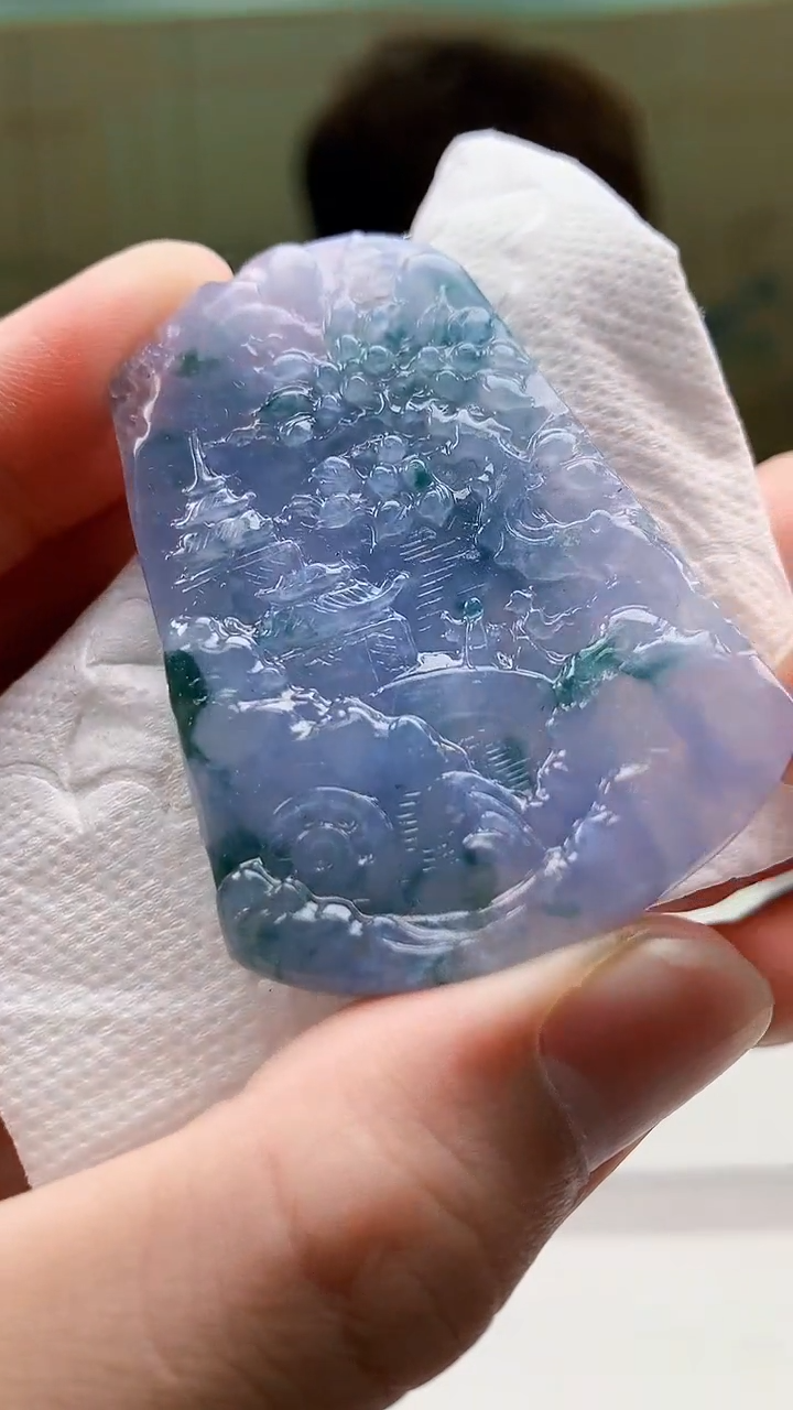 定制翡翠未镶嵌4868bb-毛货挂件