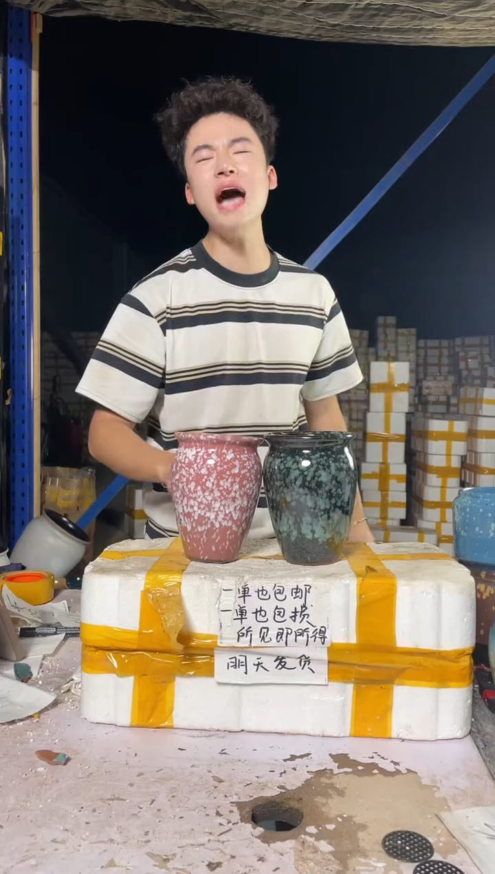 紫砂花盆宜兴紫砂粗陶花盆盆盆10/12