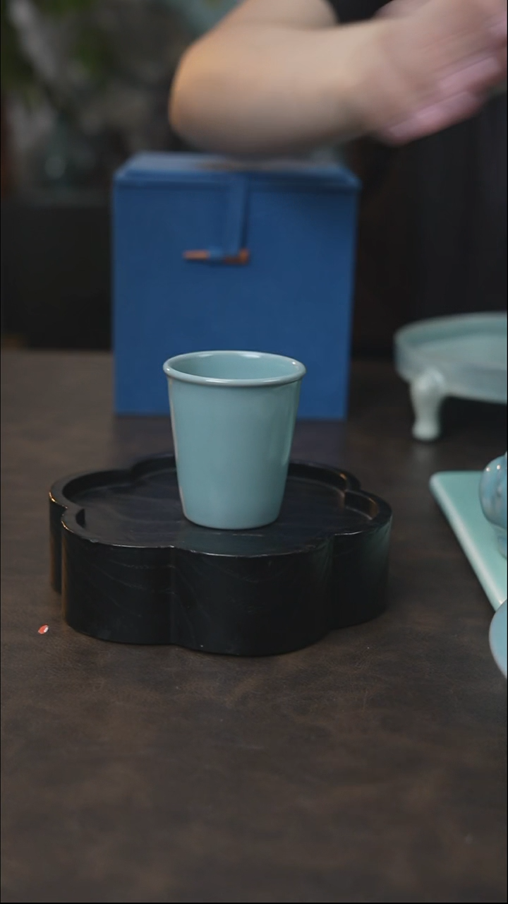 可乐杯 小号 汝瓷 （拾汝）（天青）