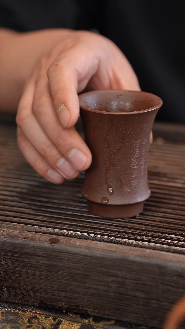 茶壶紫砂原矿手工制作100cc 雕刻随机 