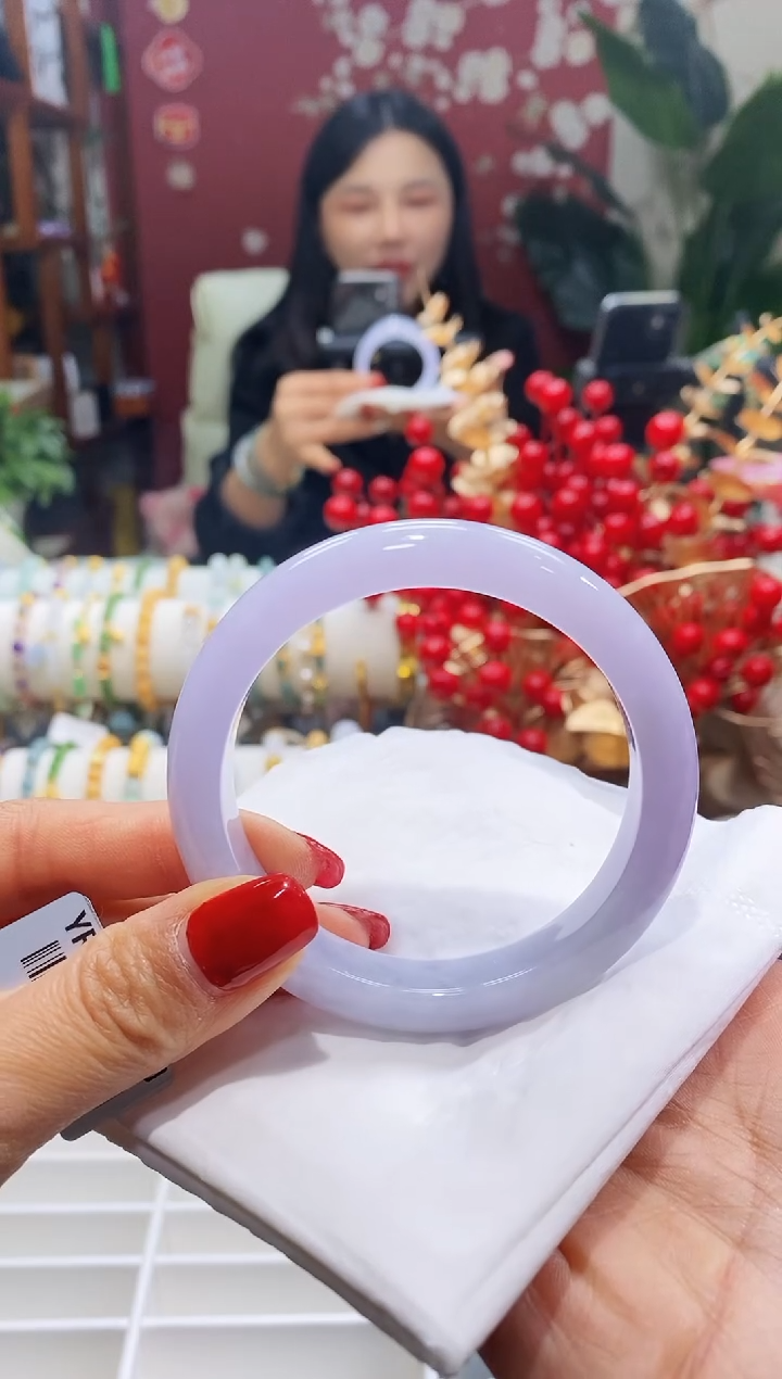 【闪购商品】翡翠手镯未镶嵌153紫色5657/11.7*8.4