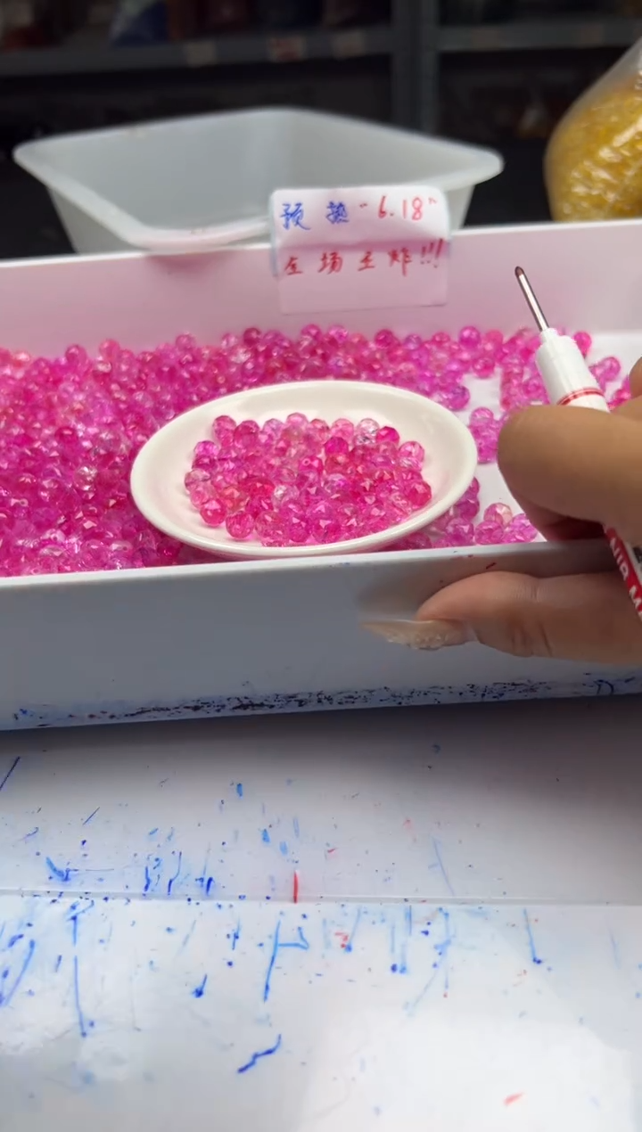 未镶嵌颈饰水晶w1806玫红阿赛切面10mm*20颗