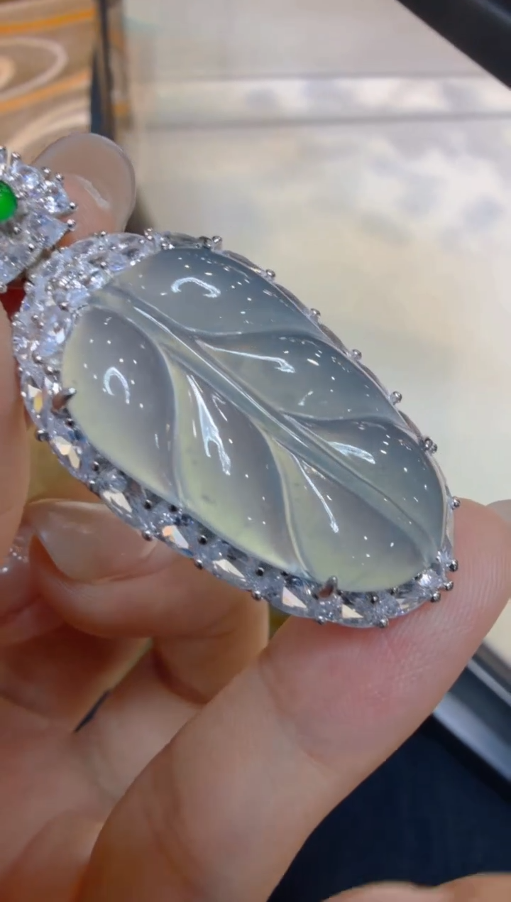 吊坠(不含链)银S925镶嵌翡翠多样性团购发一件