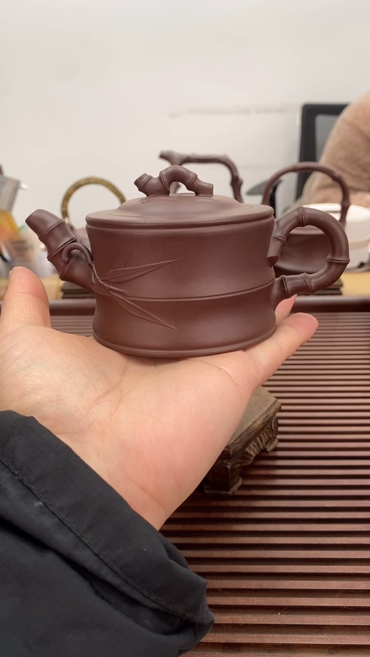 茶壶紫砂福利200毫升竹段
