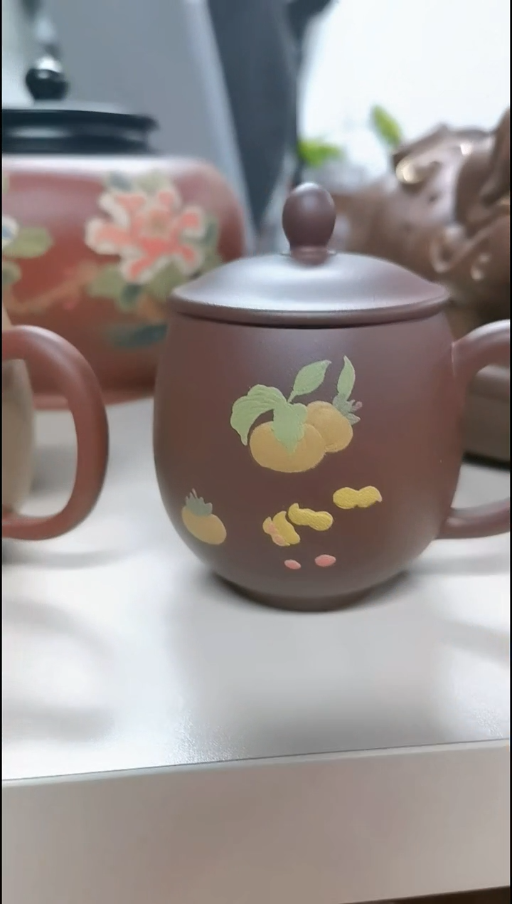 【闪购商品】紫泥紫砂全手工盖杯  容量200cc
