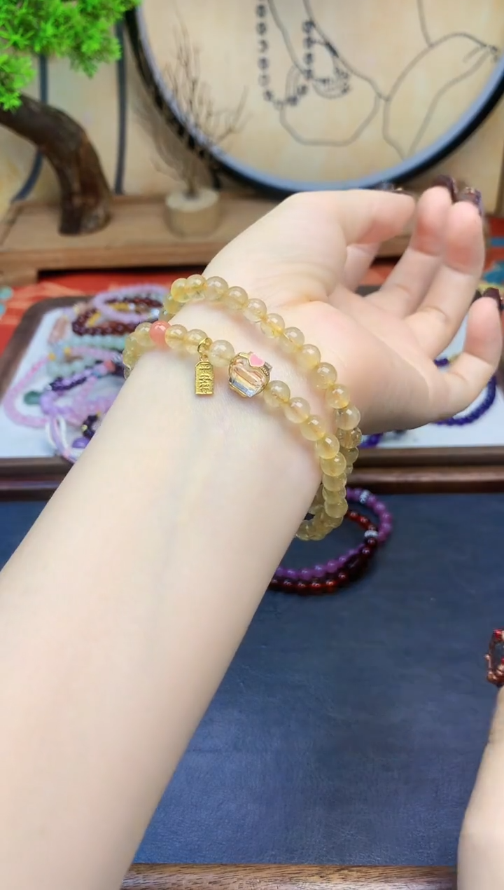 【闪购商品】发晶手链未镶嵌256手串