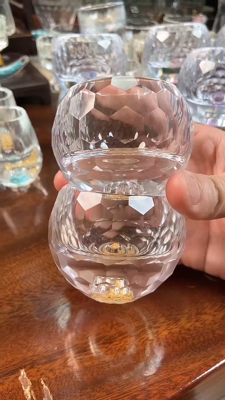 【闪购商品】玺宴新款水晶球形茶碗2个装