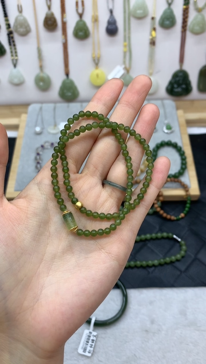 未镶嵌手串和田玉朝**儿手串4