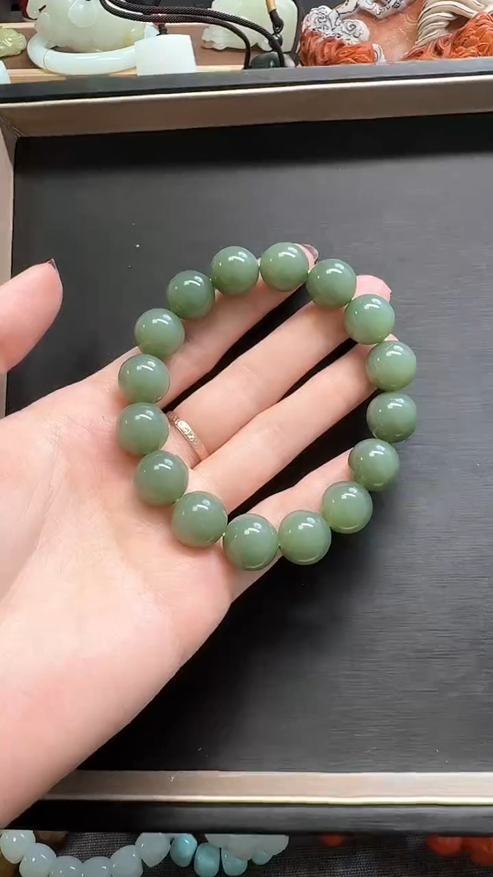 【闪购商品】和田玉颈饰未镶嵌手串12.8