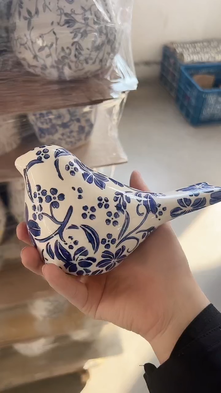 【闪购商品】陶瓷小鸟摆件