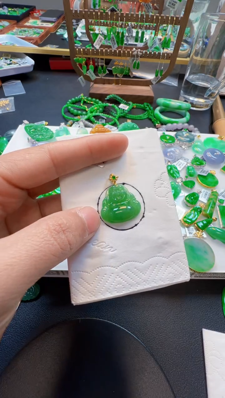 【闪购商品】定制翡翠18K金镶嵌1500元