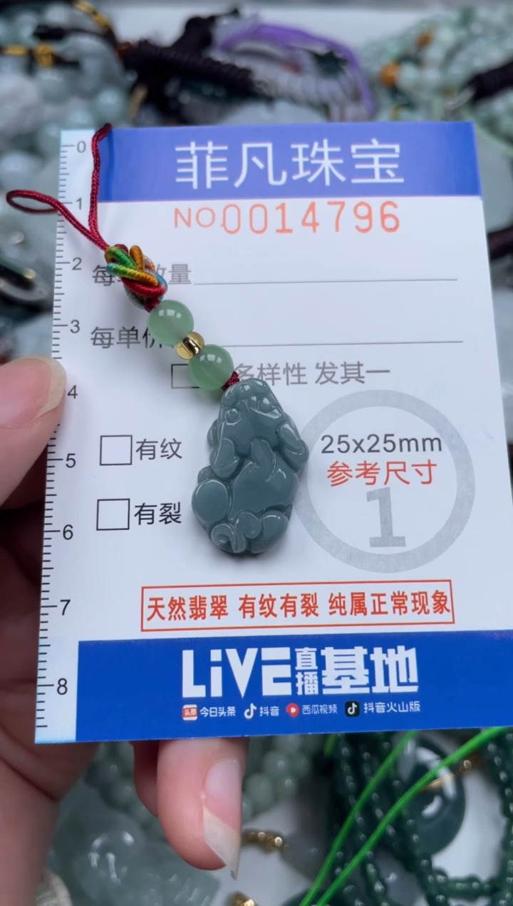 颈饰未镶嵌翡翠14796