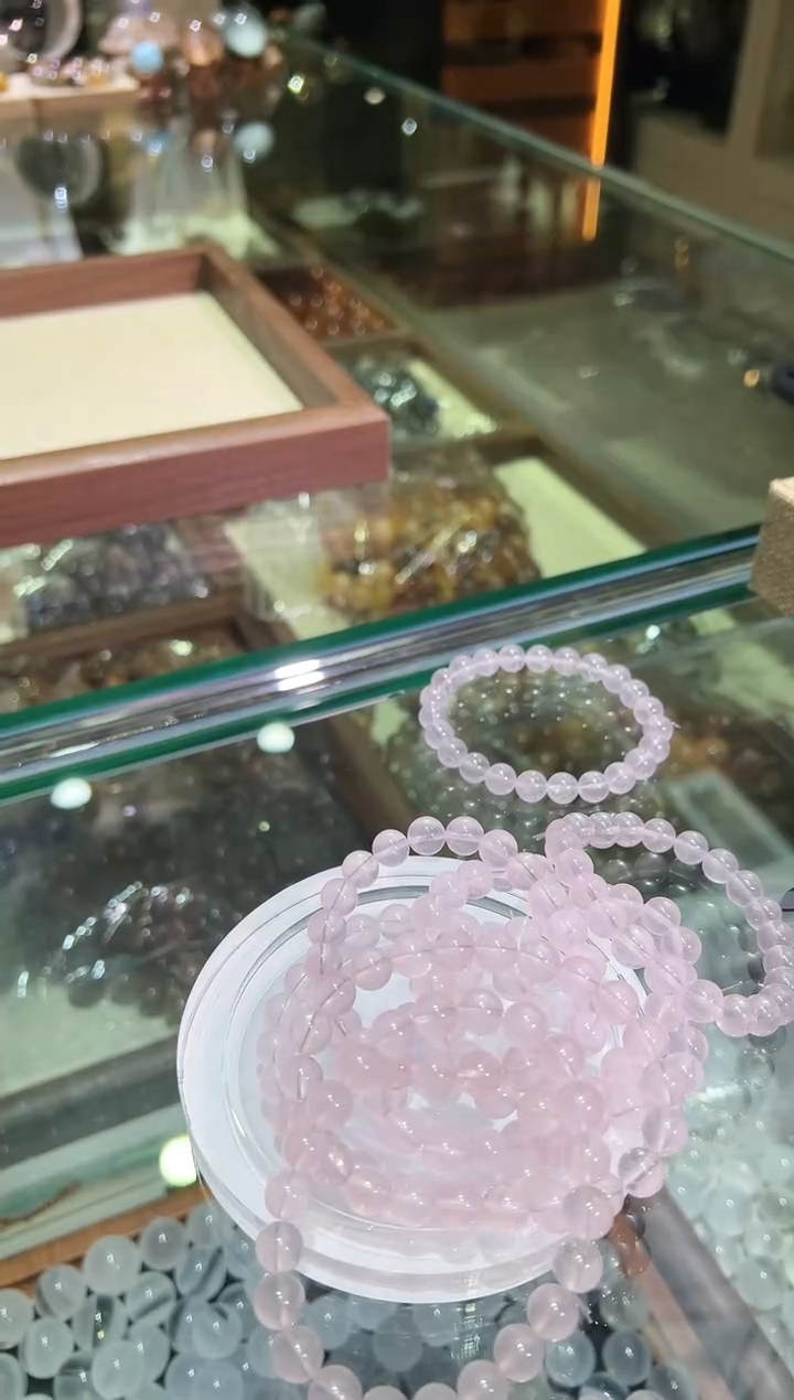 芙蓉石手链未镶嵌8mm+星光马粉（多样性发一）