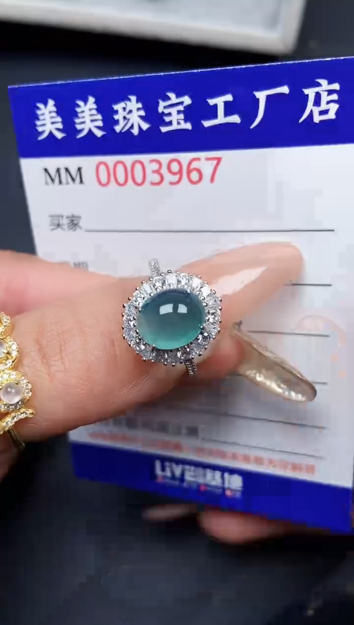 【闪购商品】翡翠颈饰银S925镶嵌3967