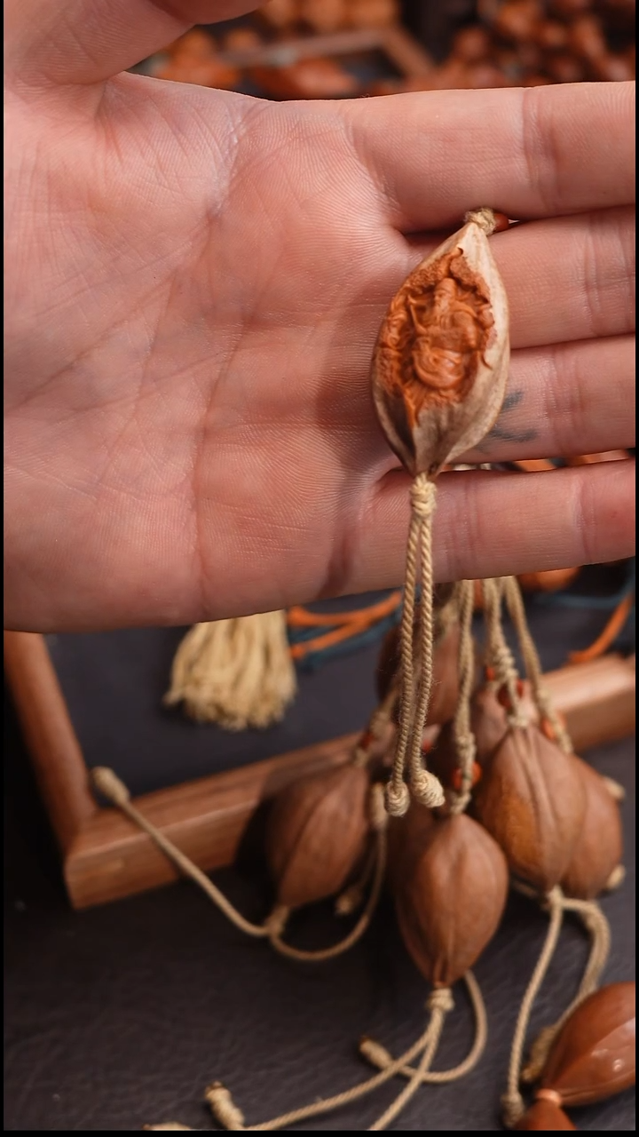 手串/手链橄榄核蟹*苏工橄榄核 