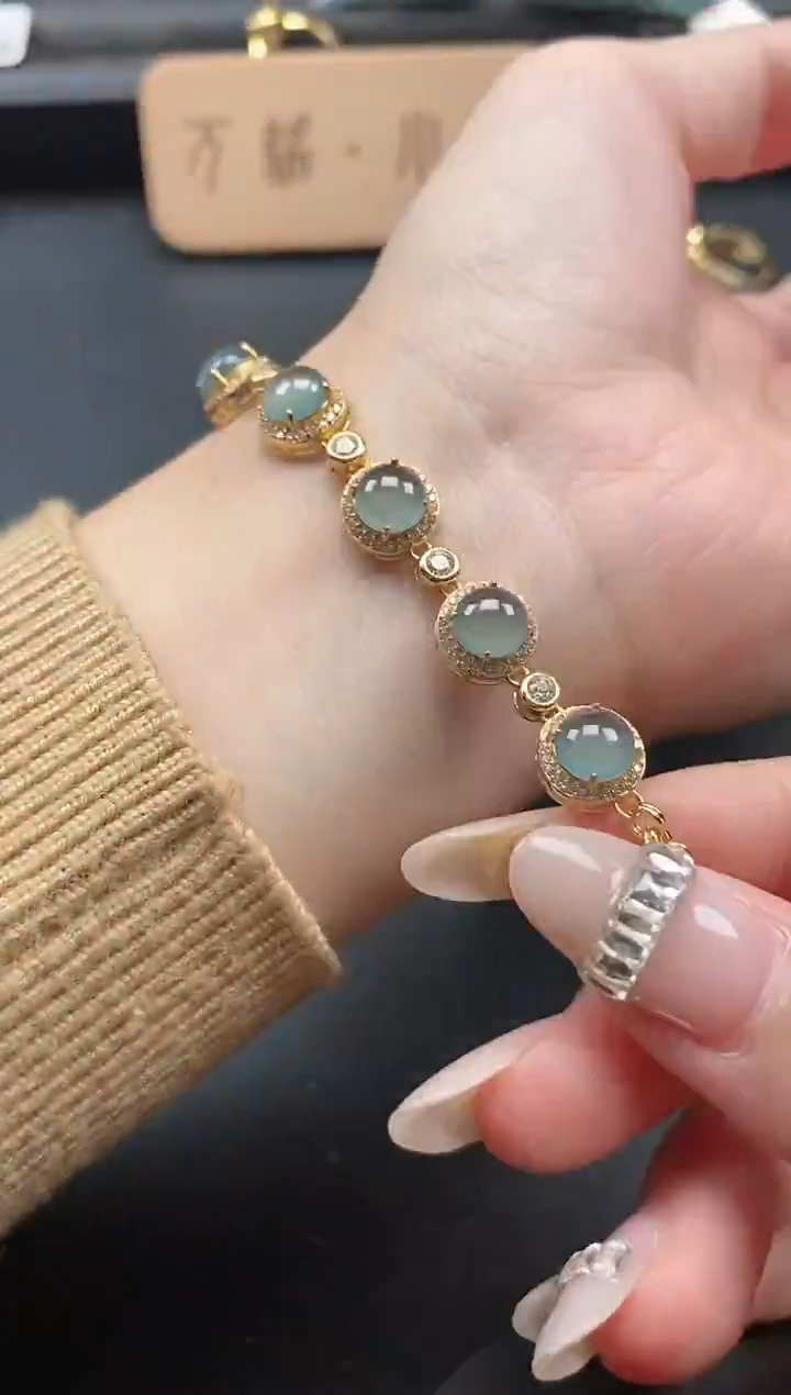 银S925镶嵌戒指翡翠51511