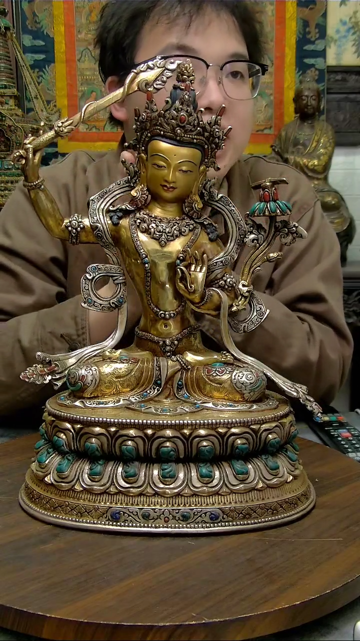 【闪购商品】智慧文殊铜像造像收藏造像