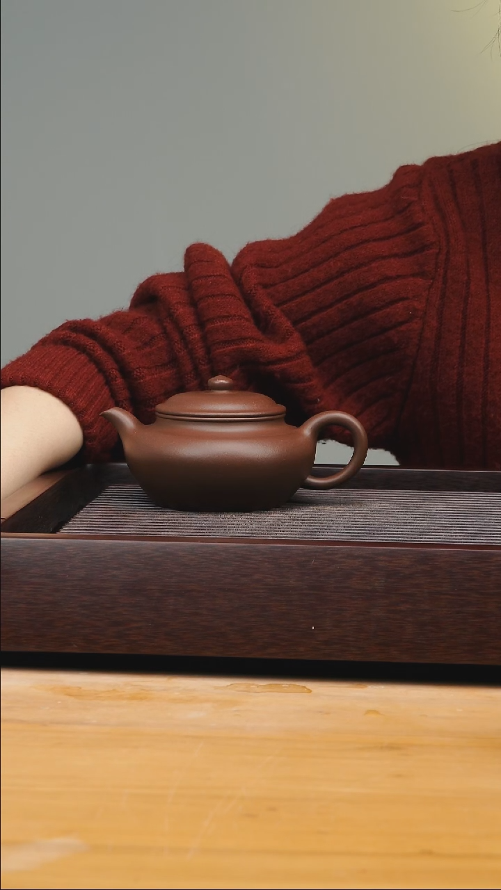 【闪购商品】紫砂茶壶锦鼓紫泥