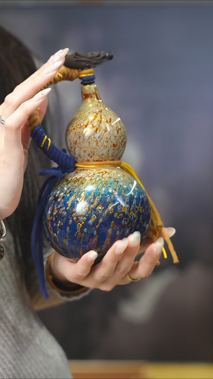 【闪购商品】XH250漆艺酒葫芦不包手串及旋转底座