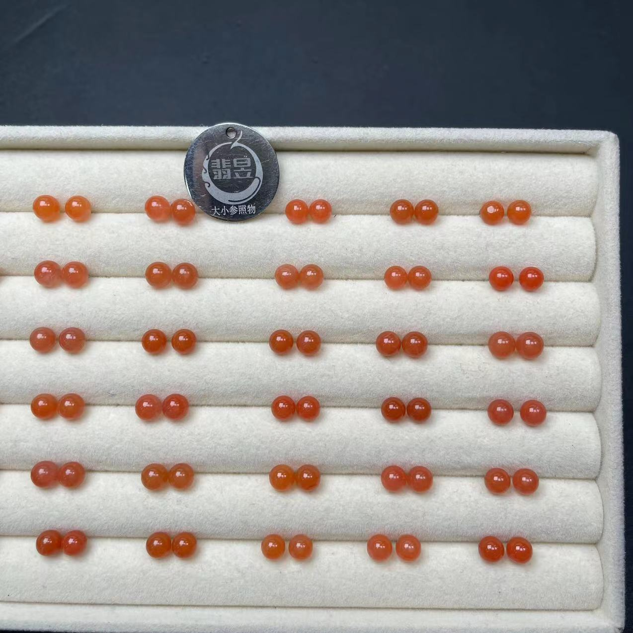 36517T15-4N21-南红耳饰S925银镶-多样性发一对