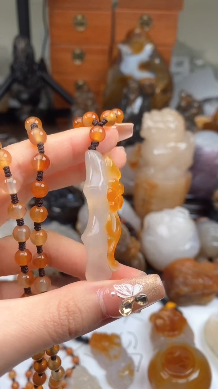 【闪购商品】玛瑙/玉髓颈饰未镶嵌AA