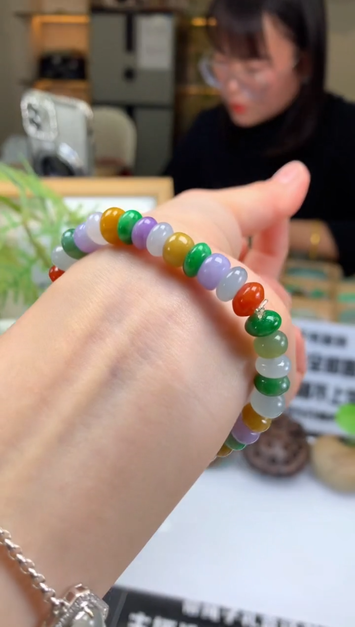 【闪购商品】定制翡翠未镶嵌珠串-90025