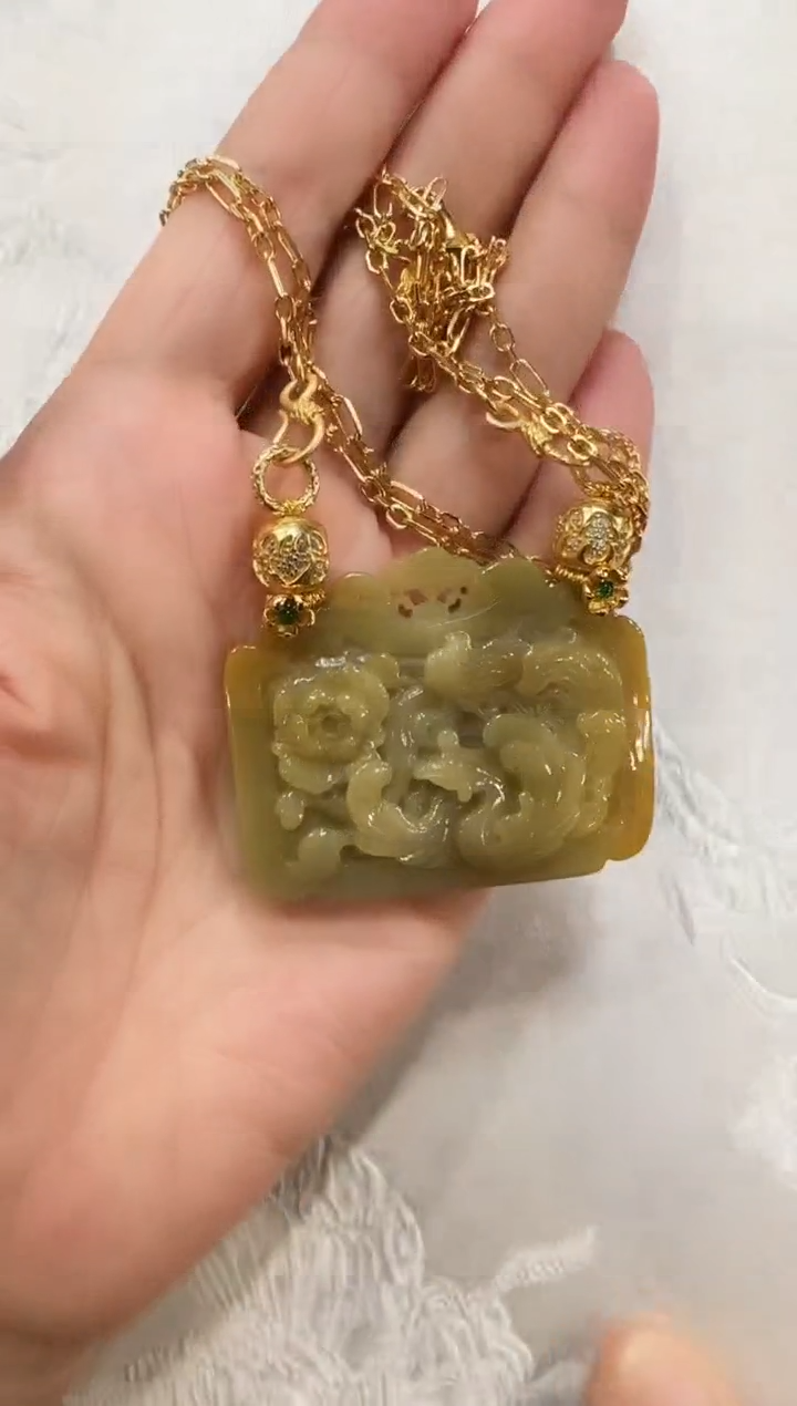颈饰未镶嵌翡翠国风
