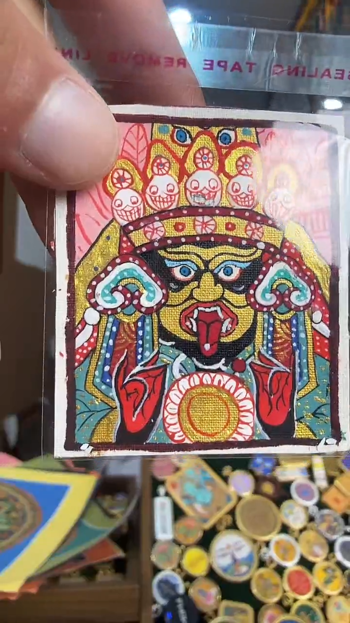 吊坠扎基拉姆-热贡纯手绘唐卡