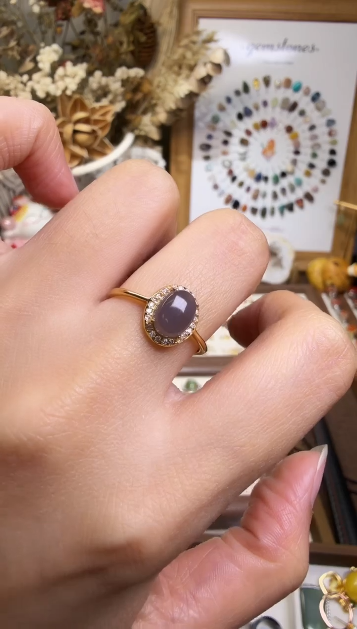 水晶摆件未镶嵌戒指