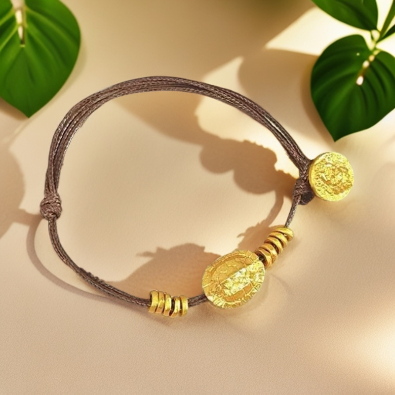 Y-6138  时尚富甲天下盘缠手链  + Y6122