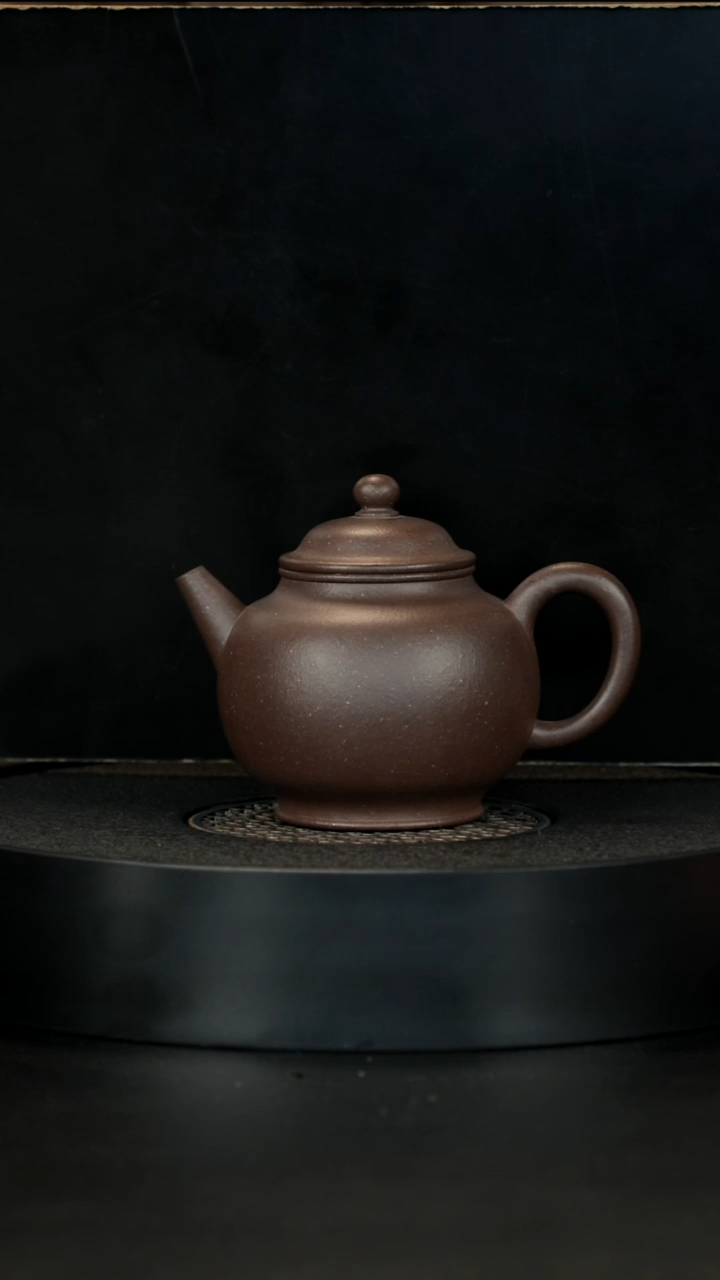 【闪购商品】紫砂茶壶正价1200孤品青仓大水潭黑紫泥宫灯