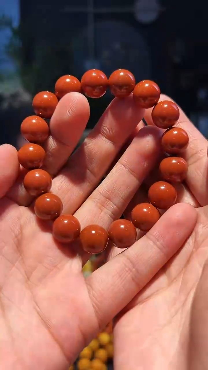 【闪购商品】南红玛瑙手串未镶嵌13+朱红