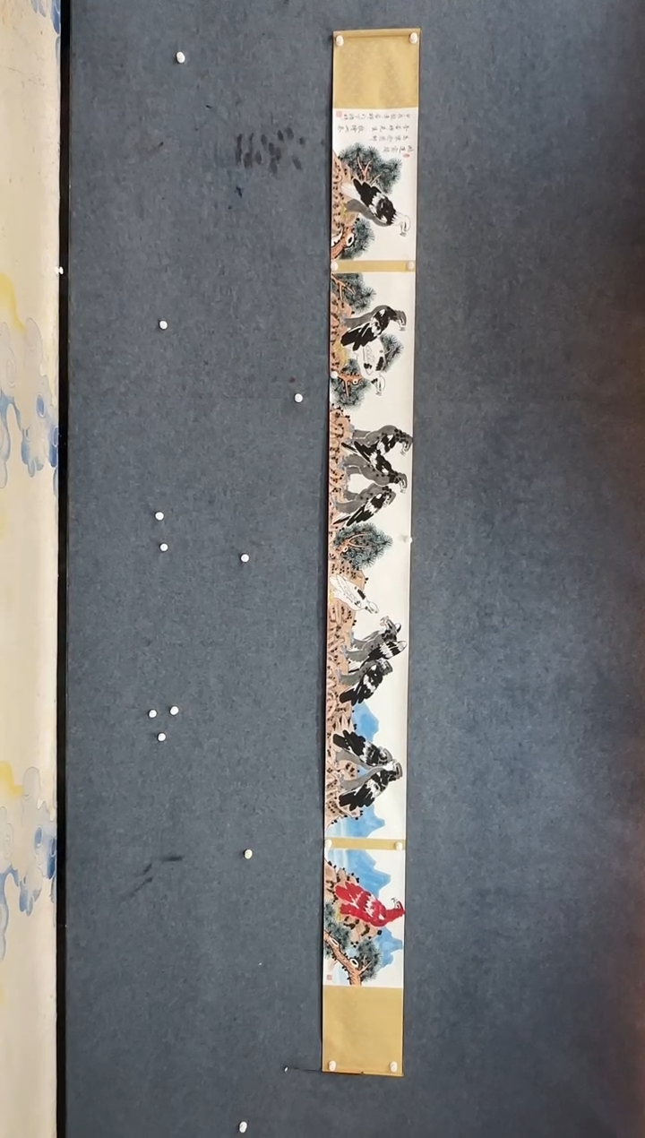 【闪购商品】国画1.17展馆-赵振祥五米长卷-鸿运当头